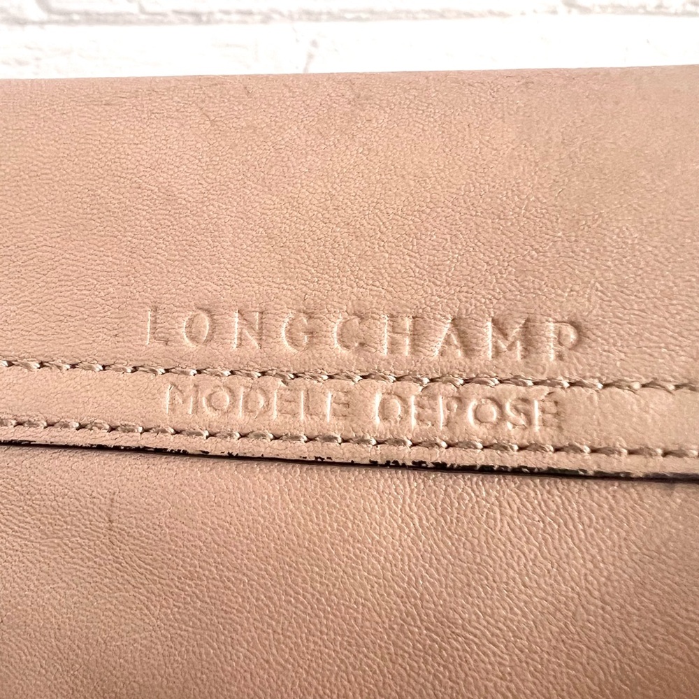 Longchamp Beige Leather Shoulder Bag - Picture 7 of 15
